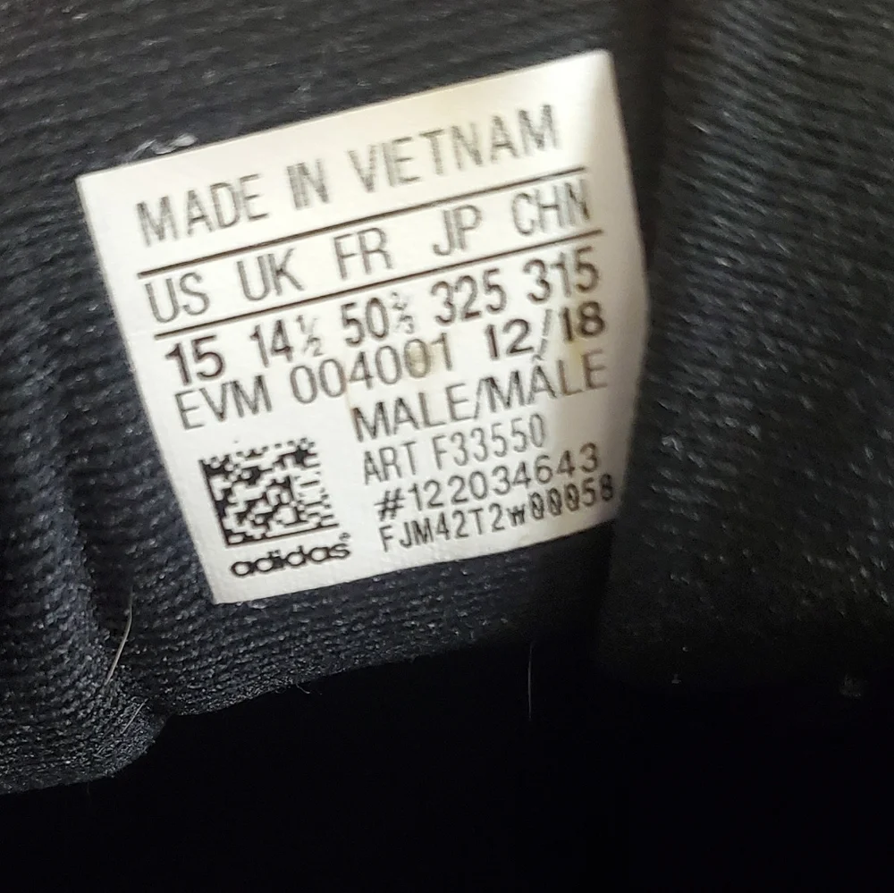 adidas mens size